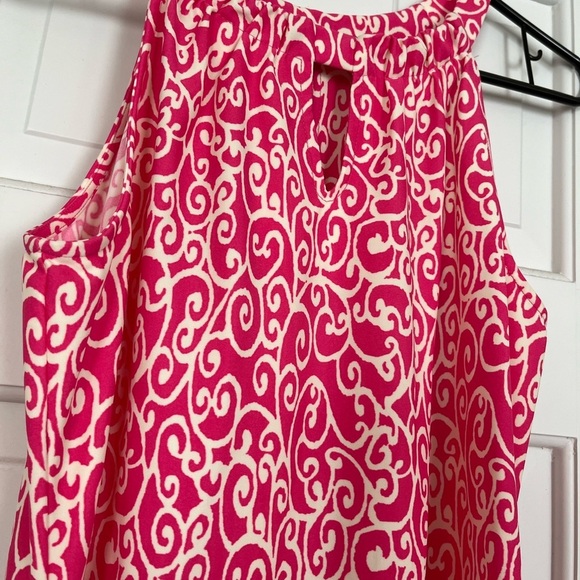 Jude Connally NWOT• Lisa Mod Garden Dress in Pink/Cream Swirl Halter, Size S - Picture 9 of 17